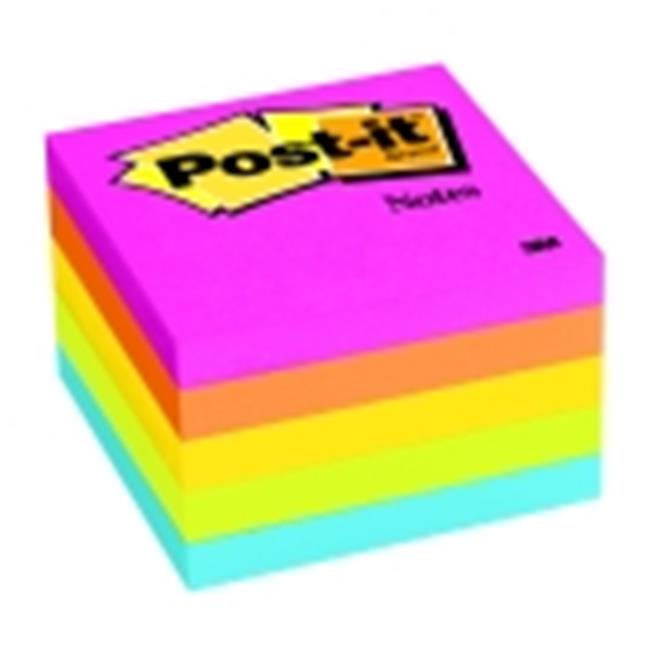 Sticky note Original Notepad 3 x 3 in. Assorted Neon Colors, 100