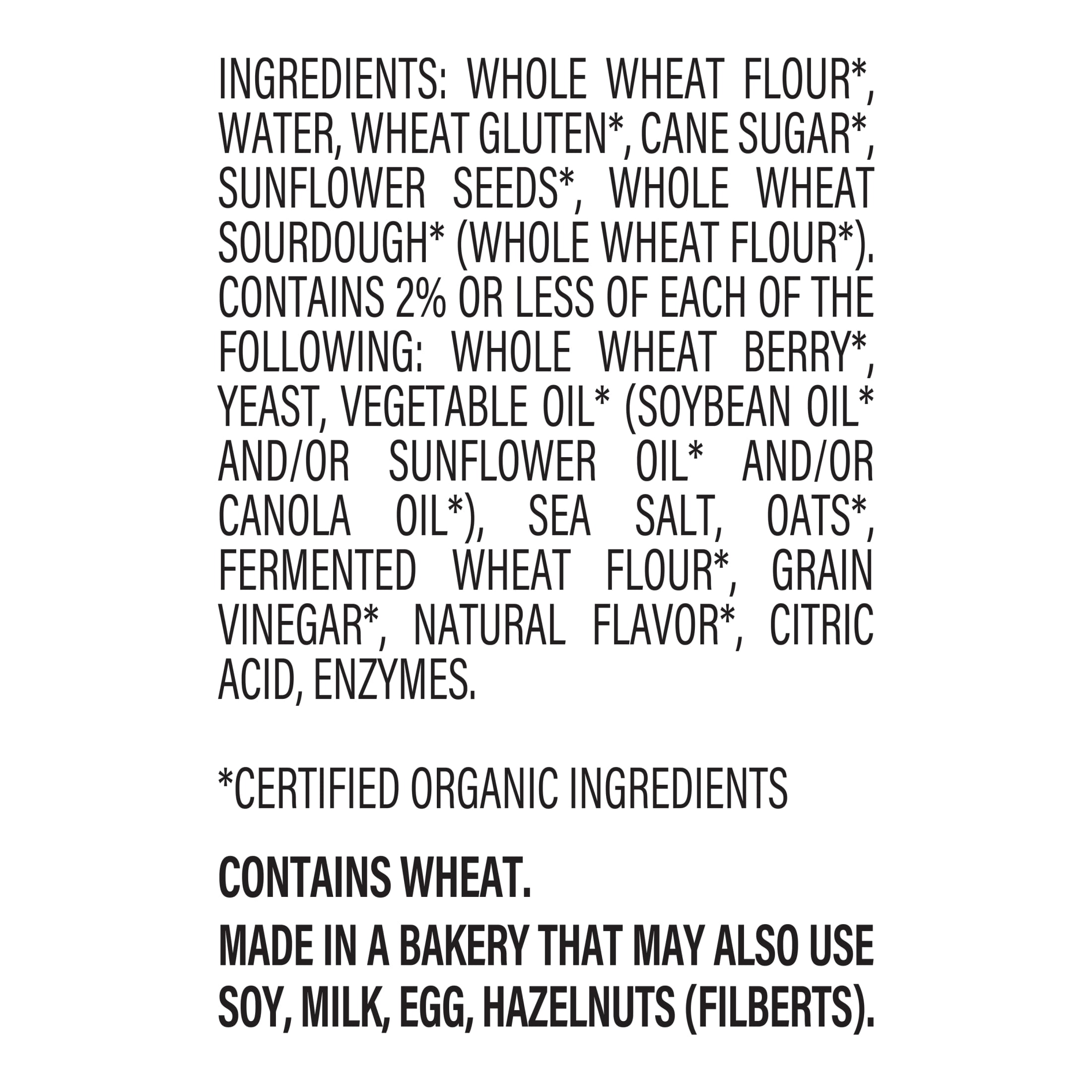 Oroweat Organic 100% Whole Grain Bread, 27 oz