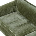 thumbnail image 6 of Christopher Knight Home 89" Chenille Upholstered Sofa, 3-Seat Couch with Foam Cushions and Wood Legs, Olive Green, 6 of 13