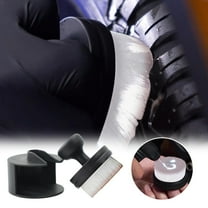 Qonioi Car Tire Cleaning Brush, Soft Nylon Bristle Applicator for Tire Gel Wax Application, Automotive Detailing Brush, Car Care Tool