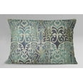 thumbnail image 2 of S4Sassy Geometric Print Green Cotton Poplin 2 Pcs Pillow Sham Rectangle Cushion Cover-12 x 18 Inches, 2 of 2