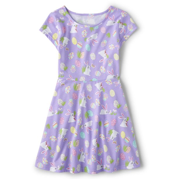Vestido de moda The Children's Place Petal Purple para niñas de 5 a 6 años