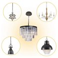 thumbnail image 6 of Ceiling Lighting Canopy Kit Pendant Light Plate Cover with All Mounting Hardware for Chandelier or Pendant Light Black, 6 of 7