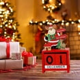 thumbnail image 2 of Wooden Christmas Calendar Christmas Decorations Desk Calendars Digital Calendar Desktop Calendar Decorations For Shelves Decor For Table Christmas Party Accessory Xmas Decor, 2 of 8