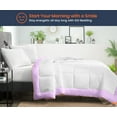 thumbnail image 2 of SGI Microfiber Comforter Set Wyoming King Size Lilac Two Tone Style 3 PC, 2 of 5