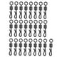 thumbnail image 2 of Aparejo de barril de terminal de conector de Pesca colgante giratorio en forma de Q (25 uds), 2 of 6