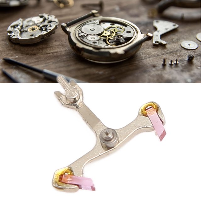 Watch Movement Pallet Fork, Professional Replacement Watch Movement Pallet Escapement Fork High Hardness Accurate Size Durable Alloy for ST25 Watch Movement