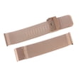 thumbnail image 1 of Correa de reloj de malla de acero inoxidable, accesorio de repuesto de correa de reloj tejida para hombres y mujeres, oro rosa de 0,87 pulgadas, 1 of 10