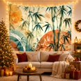 thumbnail image 3 of Bamboo Botanical Tapestry with Leaves and Coordinated Floral Designs, 3 of 7