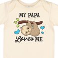 thumbnail image 4 of Inktastic My Papa Loves Me with Sloth and Hearts Boys or Girls Baby Bodysuit, 4 of 5