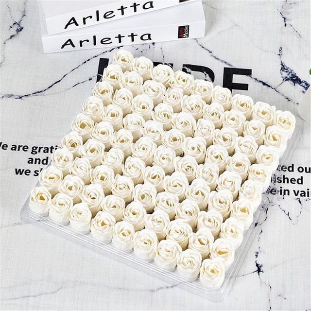 Rose Soap Flower Head Three-layer Without Base Simulation Rose Eternal Flower