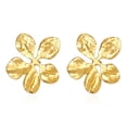 thumbnail image 4 of Pendientes de acero inoxidable de nicho de tendencia de moda para mujer, pendientes de 18 quilates con forma de lazo, 4 of 6