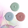 thumbnail image 5 of Cinta métrica retráctil creativa de 3 piezas, portátil, para medir el cuerpo, para sastre, costura, manualidades y tela (rosa, azul cielo y verde claro, 1 unidad por color), 5 of 5