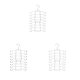 thumbnail image 1 of Percha para la parte del tanque Perchas organizadoras de armario Perchas plegables para ahorrar espacio Percha para ropa Macarena Percha para pantalones, 1 of 8