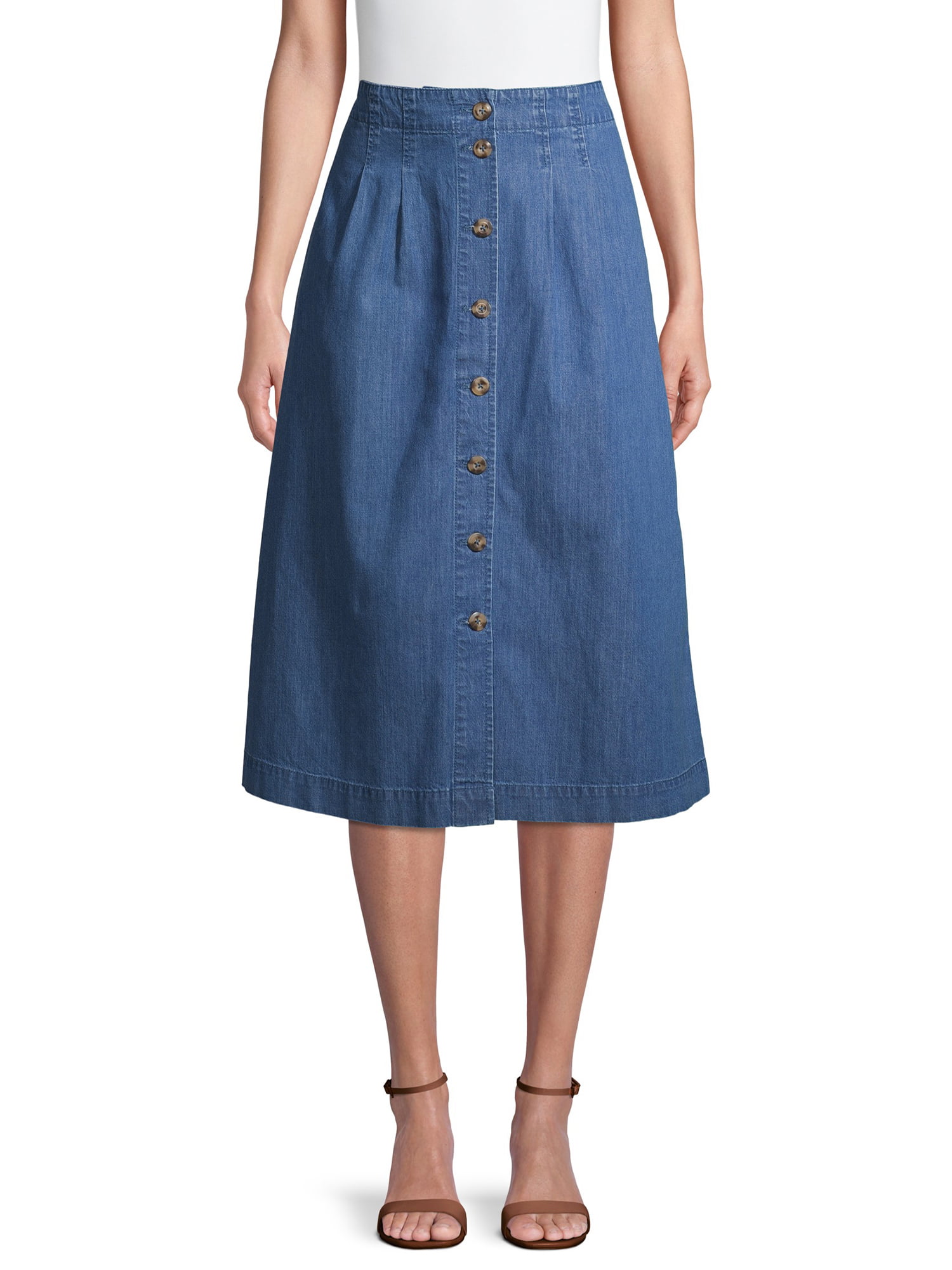walmart blue jean skirts