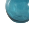 thumbnail image 5 of DecMode 8",9",8"H Geometric Tinted Blue Glass Vase with Gold Rim and Varying Shapes, Set of 3, 5 of 9