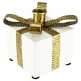 thumbnail image 6 of Northlight 4.5" White Metal Gift Box Christmas Taper Candle Holder, 6 of 8