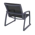 thumbnail image 6 of Compamia Pacific Club Arm Chair Dark Gray Frame Black Sling, 6 of 7