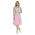 thumbnail image 2 of Women's Pale Pink Elephants Wearing Shoes A-line Printed Skirt Casual Wear, M, Pale Blue Pink Eggshell, by Ambesonne, 2 of 6