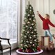 thumbnail image 5 of Juego de bolas navideñas antiguas de 8 cm para colgar en el árbol con estilo vintage. 12 adornos colgantes en caja para decoración navideña y regalos., 5 of 7