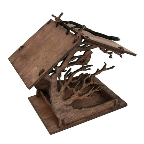 USHOBE 1 Set Unique Bird Feeder in House Shape for Outdoor and Garden Use by Bird Lovers 11.8x9.1x7.9in