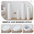 thumbnail image 4 of YIQMI Nestable Metal Floor Vase Set of 3 Textured White Tall Decorative Vases for Dried Flowers, 4 of 8