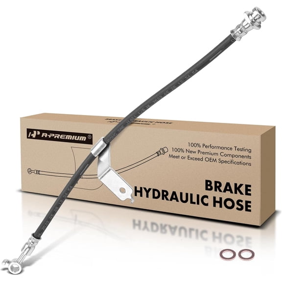 A-Premium Rear Driver Brake Hydraulic Hose Compatible with Select Chevy Models - Spark EV 2014 2015 2016 - Replace# 95466039