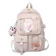 thumbnail image 1 of OOKWE Student Cute Backpack Harajuku Japanese Multi-Pocket School Bag with Pendant, 1 of 19
