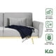 thumbnail image 2 of Sofá Cama Reclinable Para 3 Personas Poliéster Tipo Terciopelo Kingshouse gris 5, 2 of 8