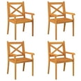 thumbnail image 5 of vidaXL 5 Piece Garden Dining Set Solid Wood Acacia, 5 of 5