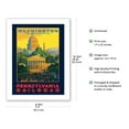 thumbnail image 2 of Washington, D.C. - The City Beautiful - Pennsylvania Railroad - Vintage Travel Poster by Grif Teller c.1940 - Bamboo Fine Art 290gsm Paper (Unframed) 17x22in, 2 of 4