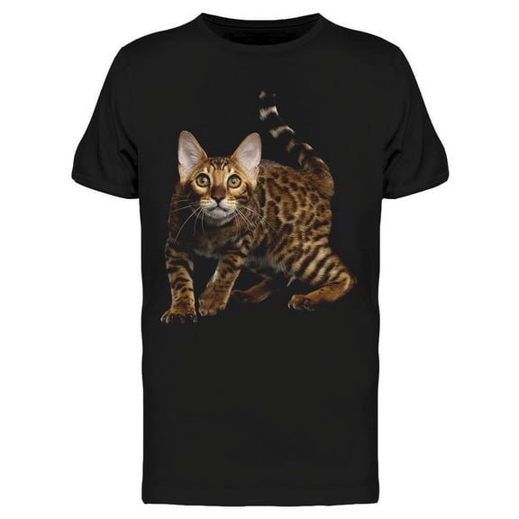 Bengal Kitty Stalking T-Shirt Men -Image by Shutterstock, Male Small