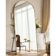 thumbnail image 3 of 71x27 Inch Arched Floor Mirror - Full Length Gold Standing Mirror for Bedroom, Living Room, Dressing - Tall Leaner Mirror with Arch Design, Wall or Free-Standing Decor, 3 of 13