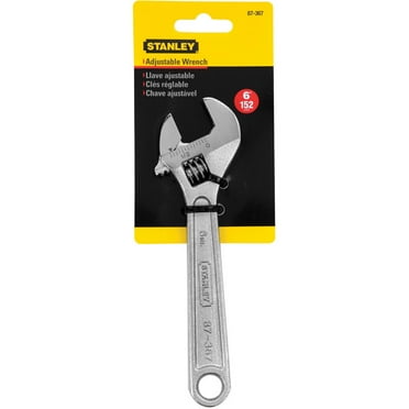 Stanley Tools Adjustable Wrench, 6" Tool Length