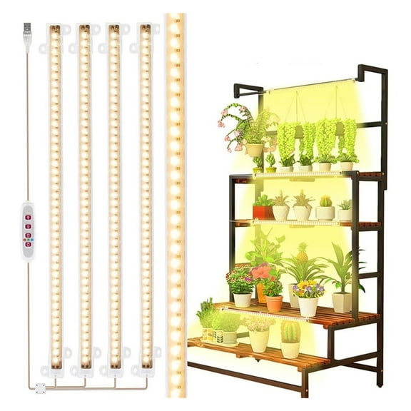 1/2/3/4 LED Grow Light Strips For Indoor, Plants USB Full Spectrum Phyto Lamp Dimmable Timer Seedlings Vegs Flower Growing Lamp ,Super Long Life