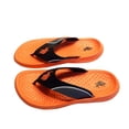 thumbnail image 5 of U.S. Polo Assn. Adult Men Premium Contoured Sporty Thong Sandal Flip Flop Water Friendly Halloween Edition or Winter Blue (Halloween Edition Orange, Size SMALL), 5 of 5