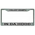 thumbnail image 2 of 212 Main LPO2686 6 x 12 in. Chillest Gramps in Da Hood Chrome License Plate Frame, 2 of 2