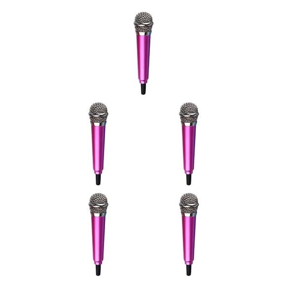 Bearachild Mini micrófono de audio portátil X3 Modelos de metal sin soporte y auriculares Type5 NO5