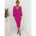 thumbnail image 1 of SHENMO Lace patchwork evening dress, 1 of 5