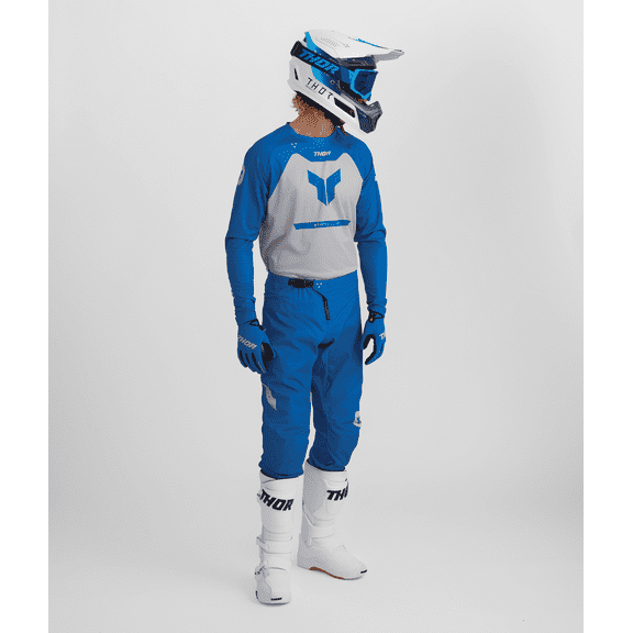 Thor 2026 Ridemode Menace Blue Motocross Offroad Jersey Pant Combo (Small / W28)