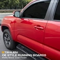 thumbnail image 2 of Stehlen 733469494782 6" OE Series With Polymer Stripes Design Aluminum Running Boards - Matte Black For Tacoma 2005-2022 Access ( Extended ) Cab, 2 of 7
