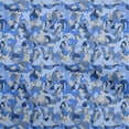 thumbnail image 1 of oneOone Cotton Cambric Medium Blue Fabric Abstract Diy Clothing Quilting Fabric Print Fabric By Yard 56 Inch Wide, 1 of 4