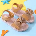 thumbnail image 4 of MZXELPRJD Toddler Girl Sandals Girls Size 13 Sandals Youth Running Shoes Boys Girls Jazz Shoes Size 4 Presents for 5 Year Old Girls Infant Boy Shoes Yellow 7-8 Years, 4 of 6