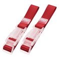 thumbnail image 6 of Uxcell Add a Bag Luggage Straps Adjustable Suitcase Connect Belts with Buckle Red 2Pcs, 6 of 6
