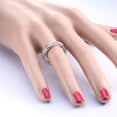 thumbnail image 5 of Baguettes Eternity Wedding Band Ring for Women Cubic Zirconia Ginger Lyne Collection, 5 of 6