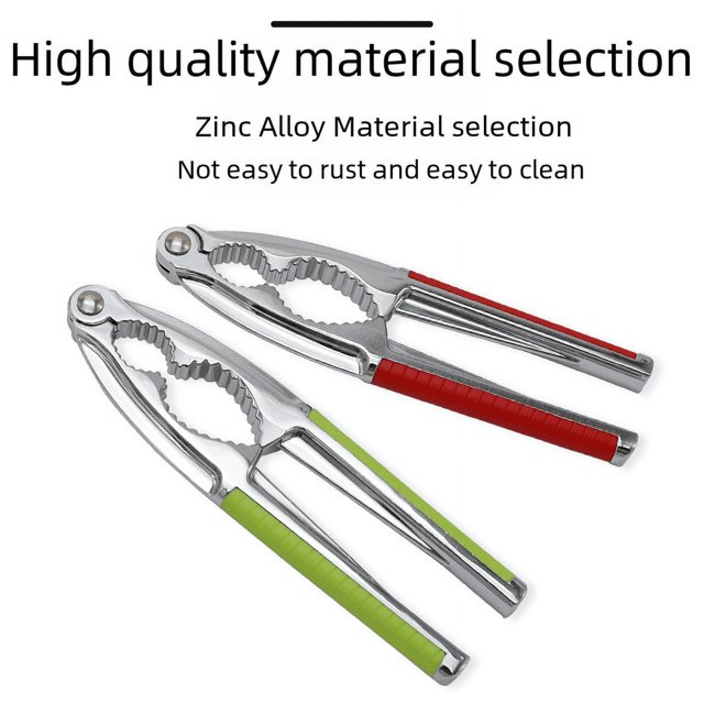Pinzas para nueces de aleación de zinc, pinzas para nueces, multifunción, abiertas, para nueces, piñones, peladoras de castañas y avellanas