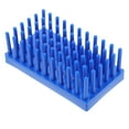 YIHONGMU Plastic Test Tube Rack Holder Blue Drying Stand for Lab Use