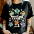 thumbnail image 2 of Neurodiverse Universe Autism Space T-Shirt, Colorful Autism Awareness Education Tee, 2 of 5