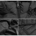 thumbnail image 4 of Women’s Lightweight Insulated Removable Hood Lined Quilted Zip Puffer Jacket (Black, XL), 4 of 4