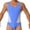 Blue, variant on Mens One Piece Swimsuits,Mens High Elasticity Jumpsuit Solid Color Vest Jumpsuit Men's Jumpsuit,Black,S